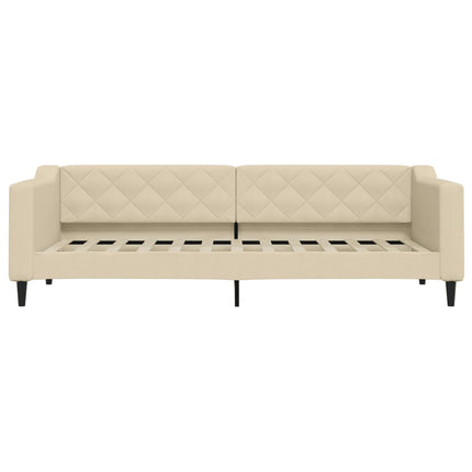 daybed 80x200 cm stof cremefarvet
