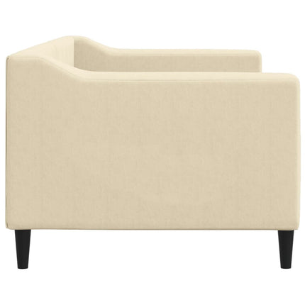 daybed 80x200 cm stof cremefarvet