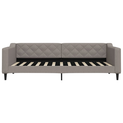 daybed 90x200 cm stof gråbrun