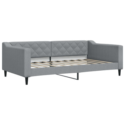 daybed 100x190 cm stof lysegrå