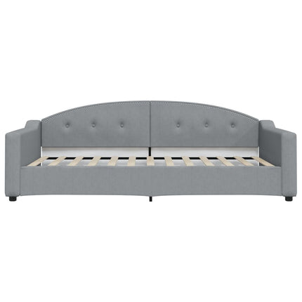 daybed 100x200 cm stof lysegrå