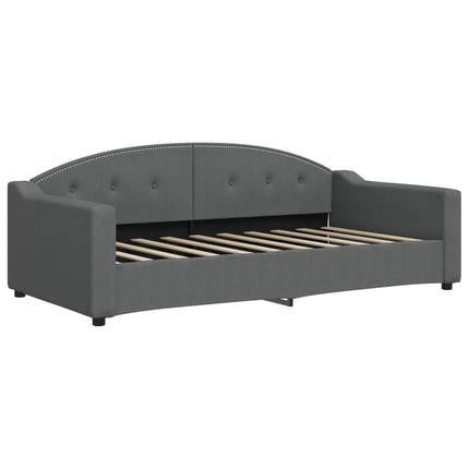 daybed 90x190 cm stof mørkegrå