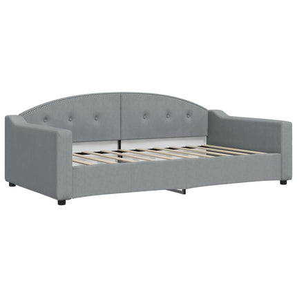 daybed 100x190 cm stof lysegrå