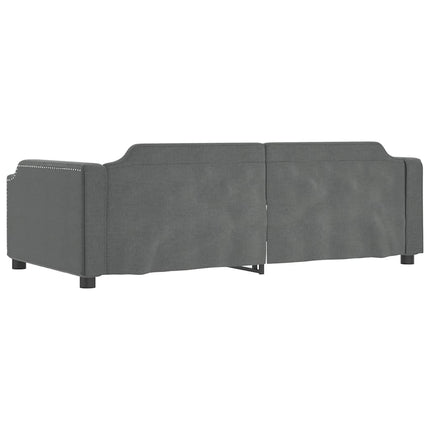 daybed 80x200 cm stof mørkegrå