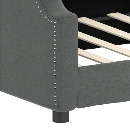 daybed 100x200 cm stof mørkegrå