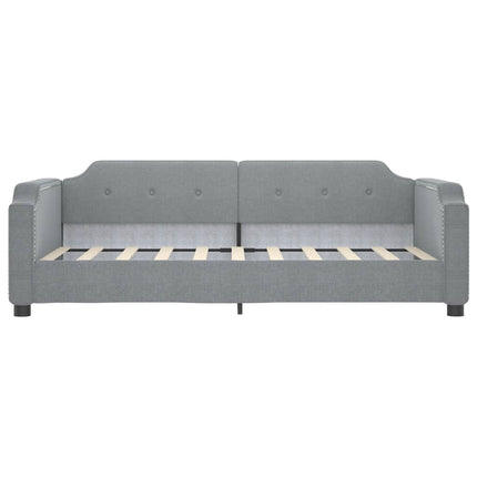 daybed 100x190 cm stof lysegrå