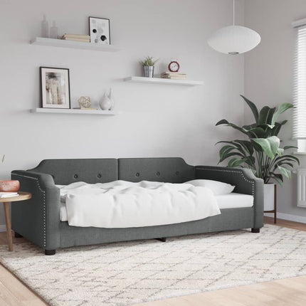 daybed 100x190 cm stof mørkegrå