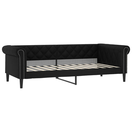 daybed 80x200 cm kunstlæder sort