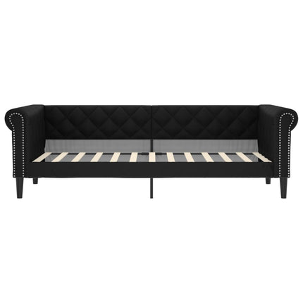 daybed 90x200 cm kunstlæder sort