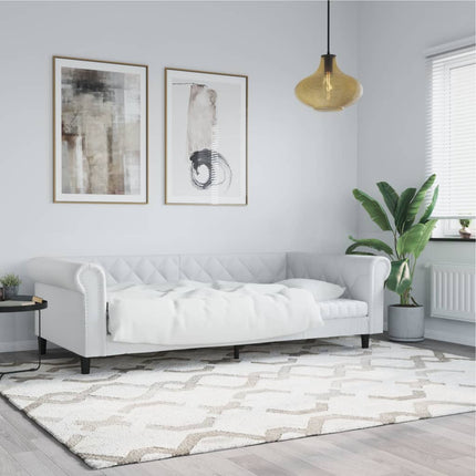 daybed 100x200 cm kunstlæder hvid