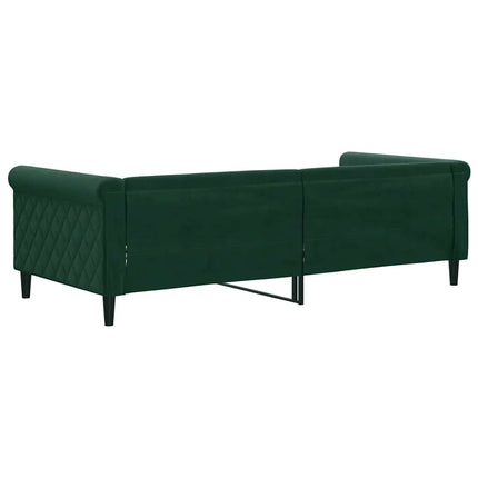 daybed 90x200 cm velour mørkegrøn