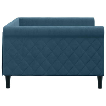 daybed 100x200 cm velour blå