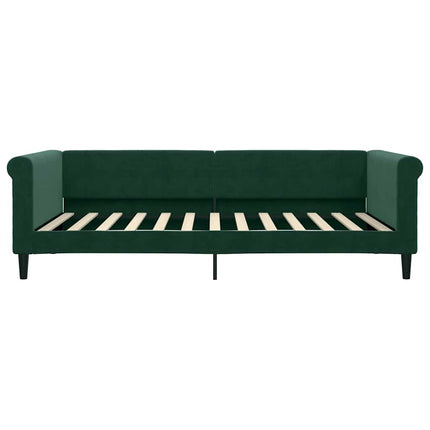 daybed 100x200 cm velour mørkegrøn