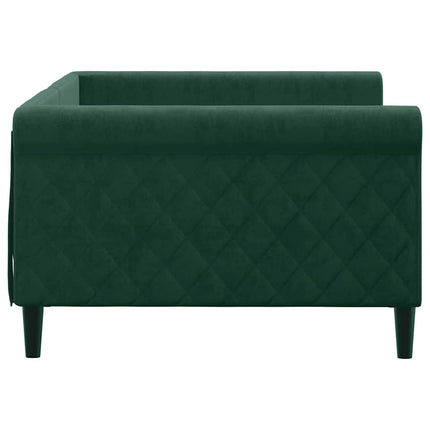 daybed 100x200 cm velour mørkegrøn