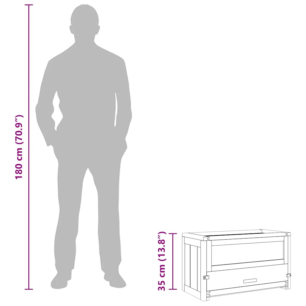 hamsterbur 60x30x35 cm massivt fyrretræ