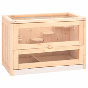 hamsterbur 60x35,5x42 cm massivt fyrretræ