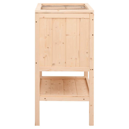 hamsterbur 55x40x80 cm massivt træ gran