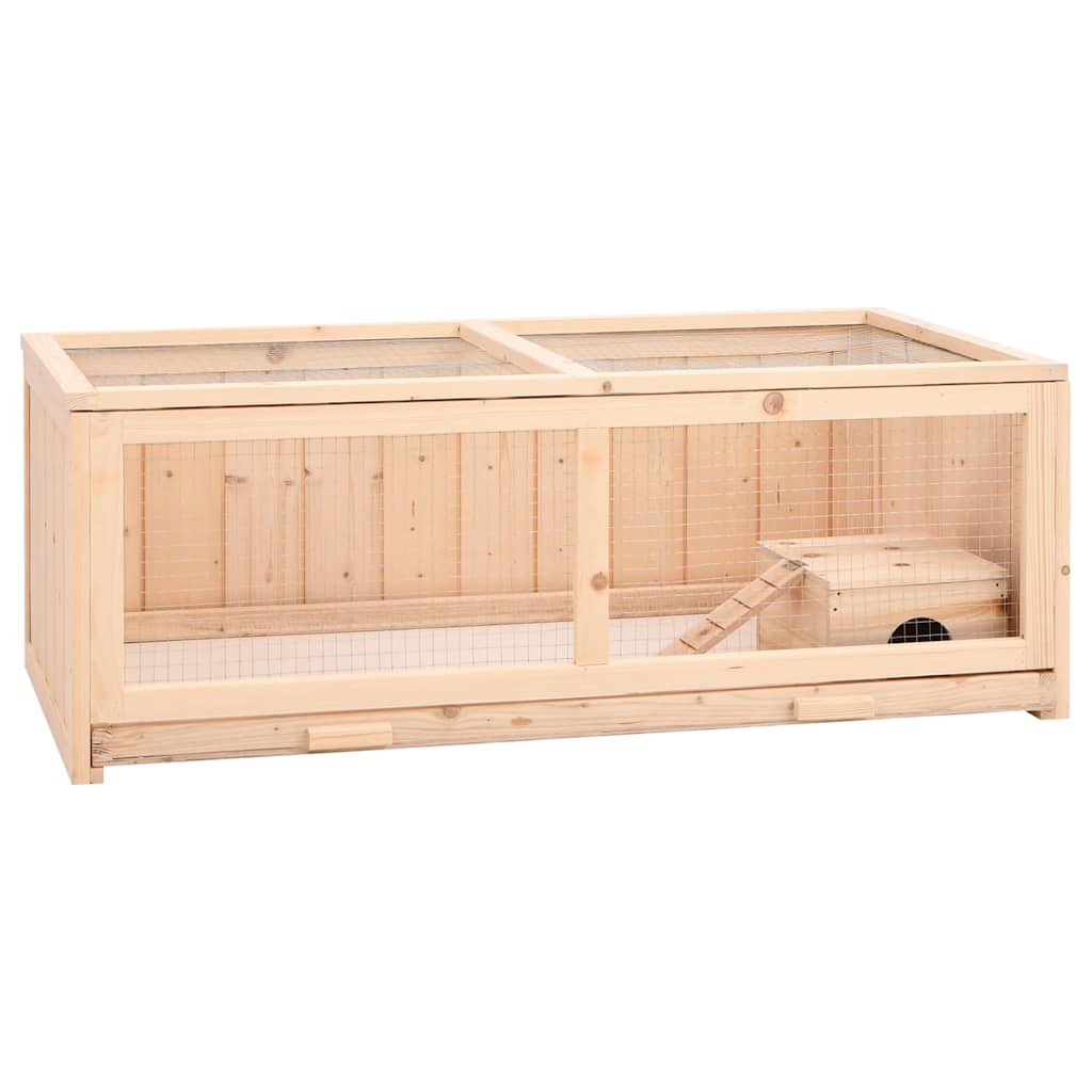 hamsterbur 104x52x38 cm massivt fyrretræ