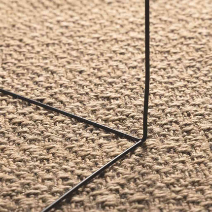 gulvtæppe ZIZUR 160x230 cm jute-look indendørs og udendørs