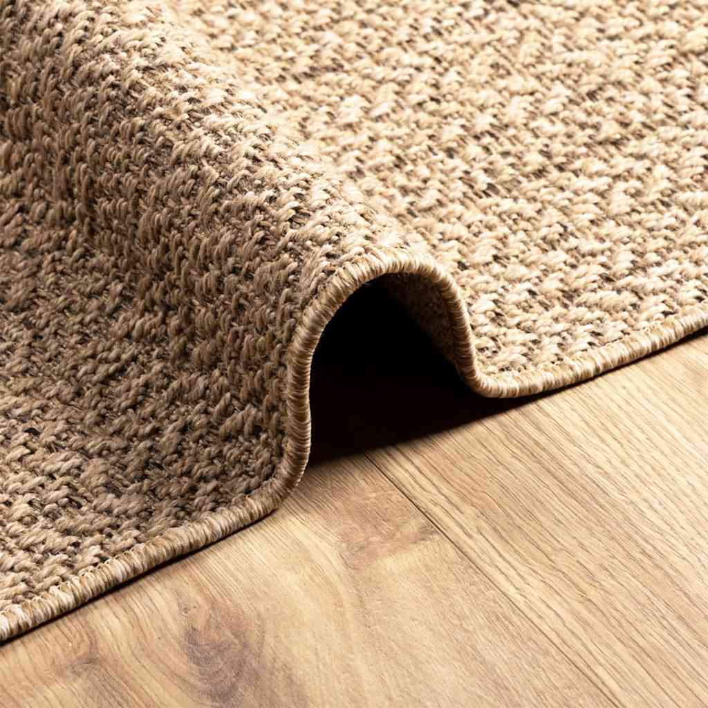 gulvtæppe ZIZUR 200x290 cm jute-look indendørs og udendørs
