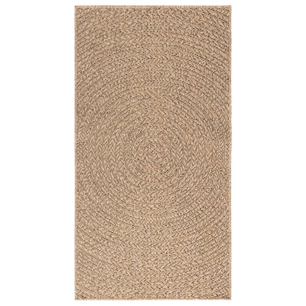 gulvtæppe ZIZUR 80x150 cm jute-look indendørs og udendørs