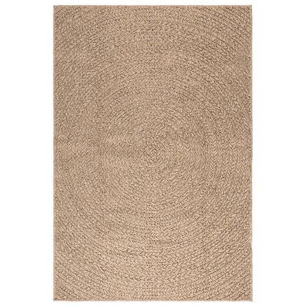 gulvtæppe ZIZUR 120x170 cm jute-look indendørs og udendørs