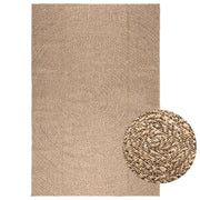 gulvtæppe ZIZUR 160x230 cm jute-look indendørs og udendørs