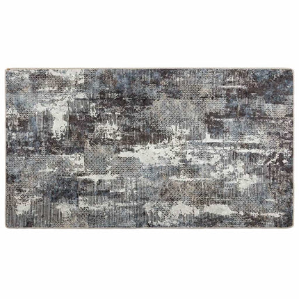 gulvtæppe 80x150 cm vaskbart flerfarvet