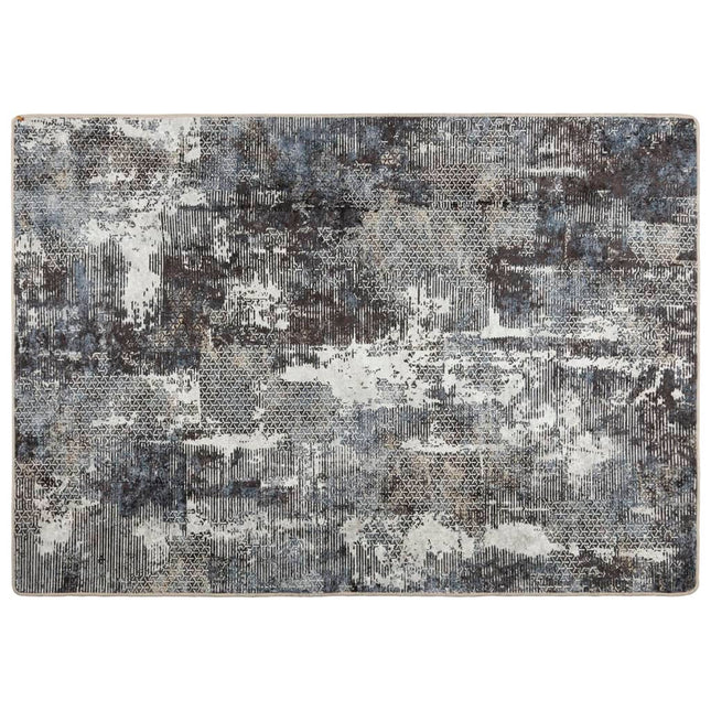 gulvtæppe 80x150 cm vaskbart flerfarvet