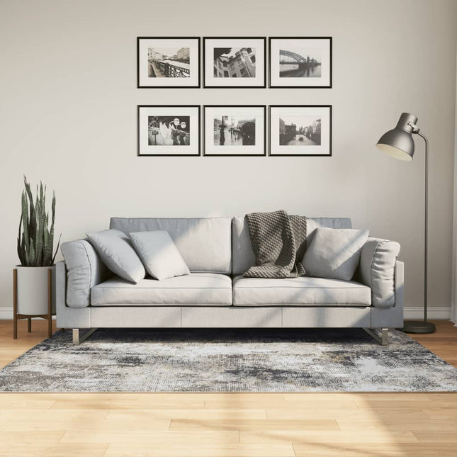 gulvtæppe 120x180 cm vaskbart flerfarvet