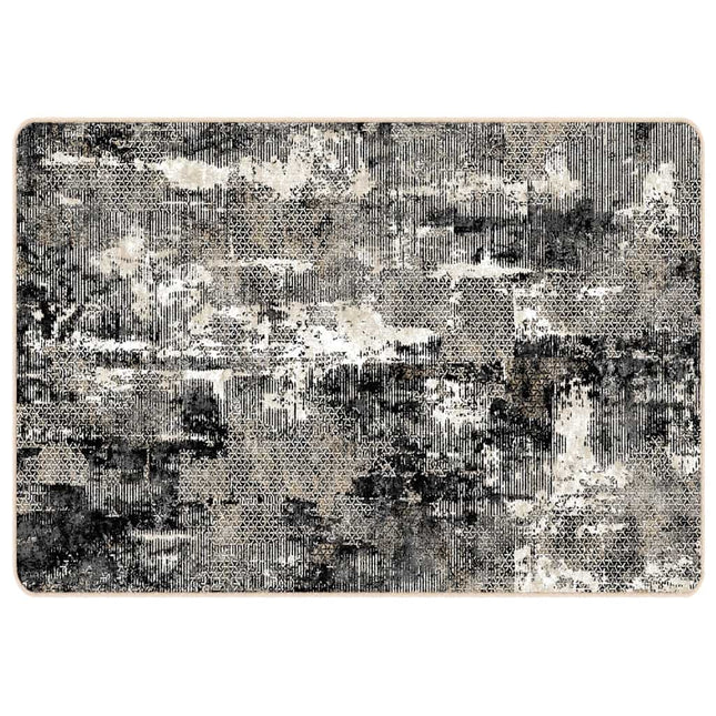 gulvtæppe 160x230 cm vaskbart flerfarvet