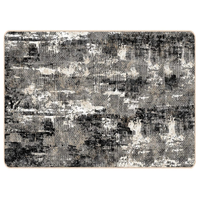 gulvtæppe 190x300 cm vaskbart flerfarvet
