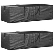opbevaringsposer til juletræer 2 stk. polyethylen sort