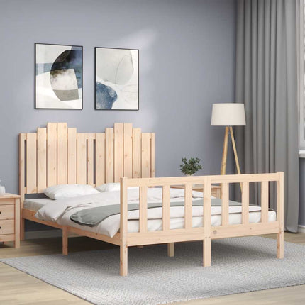 sengeramme uden madras 140x200 cm massivt fyrretræ