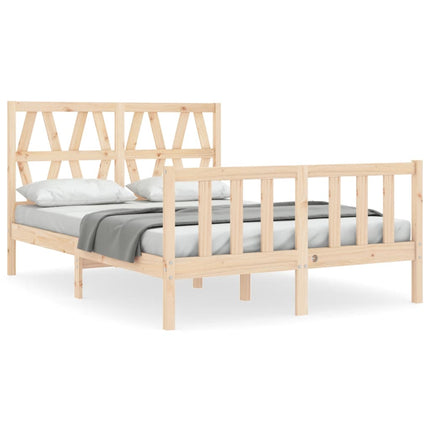 sengeramme uden madras 140x200 cm massivt fyrretræ
