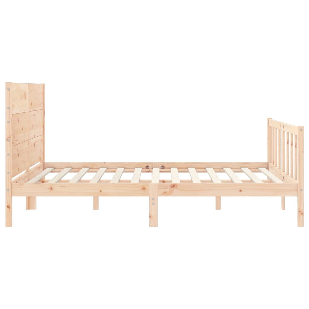sengeramme uden madras 160x200 cm massivt fyrretræ