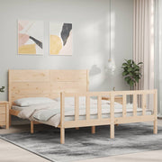 sengeramme uden madras 160x200 cm massivt fyrretræ