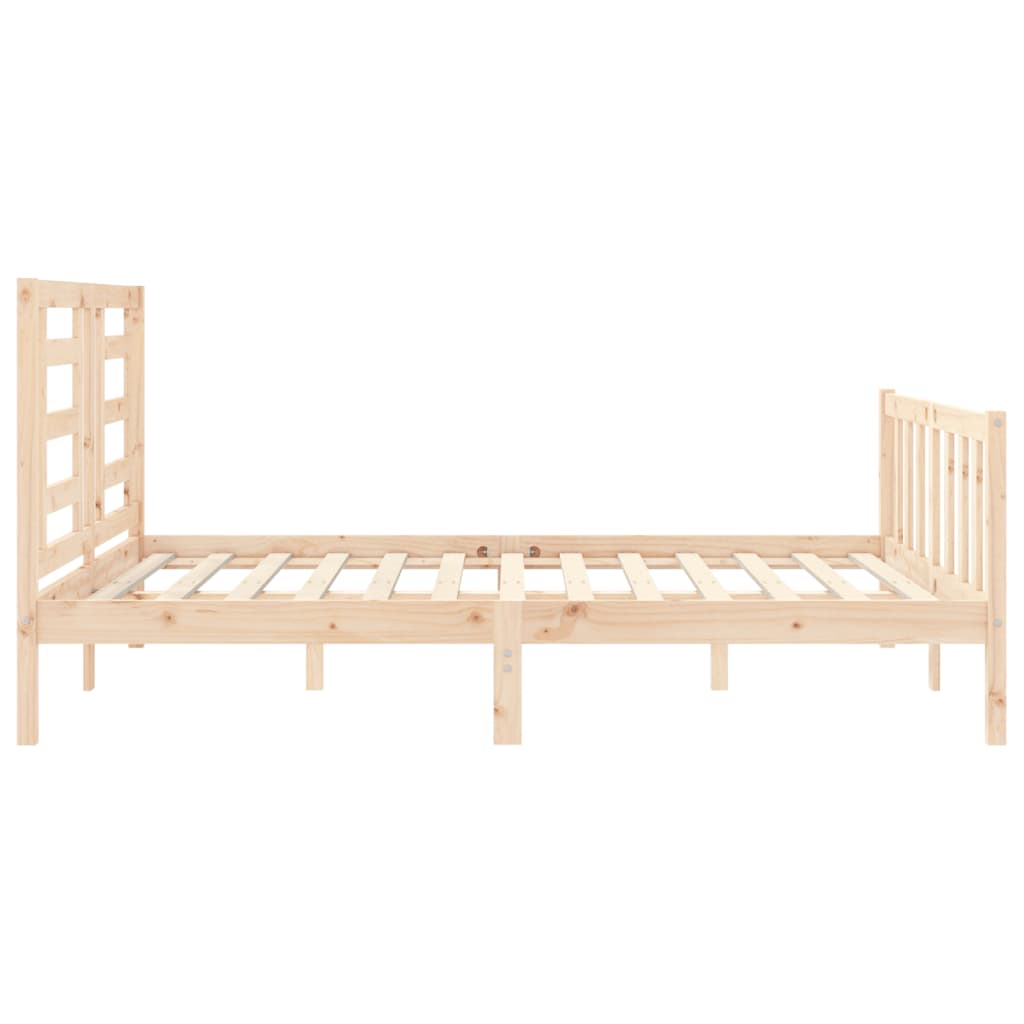 sengeramme uden madras 160x200 cm massivt fyrretræ