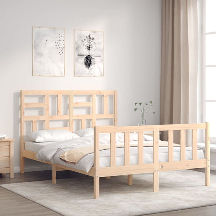 sengeramme uden madras 140x200 cm massivt fyrretræ
