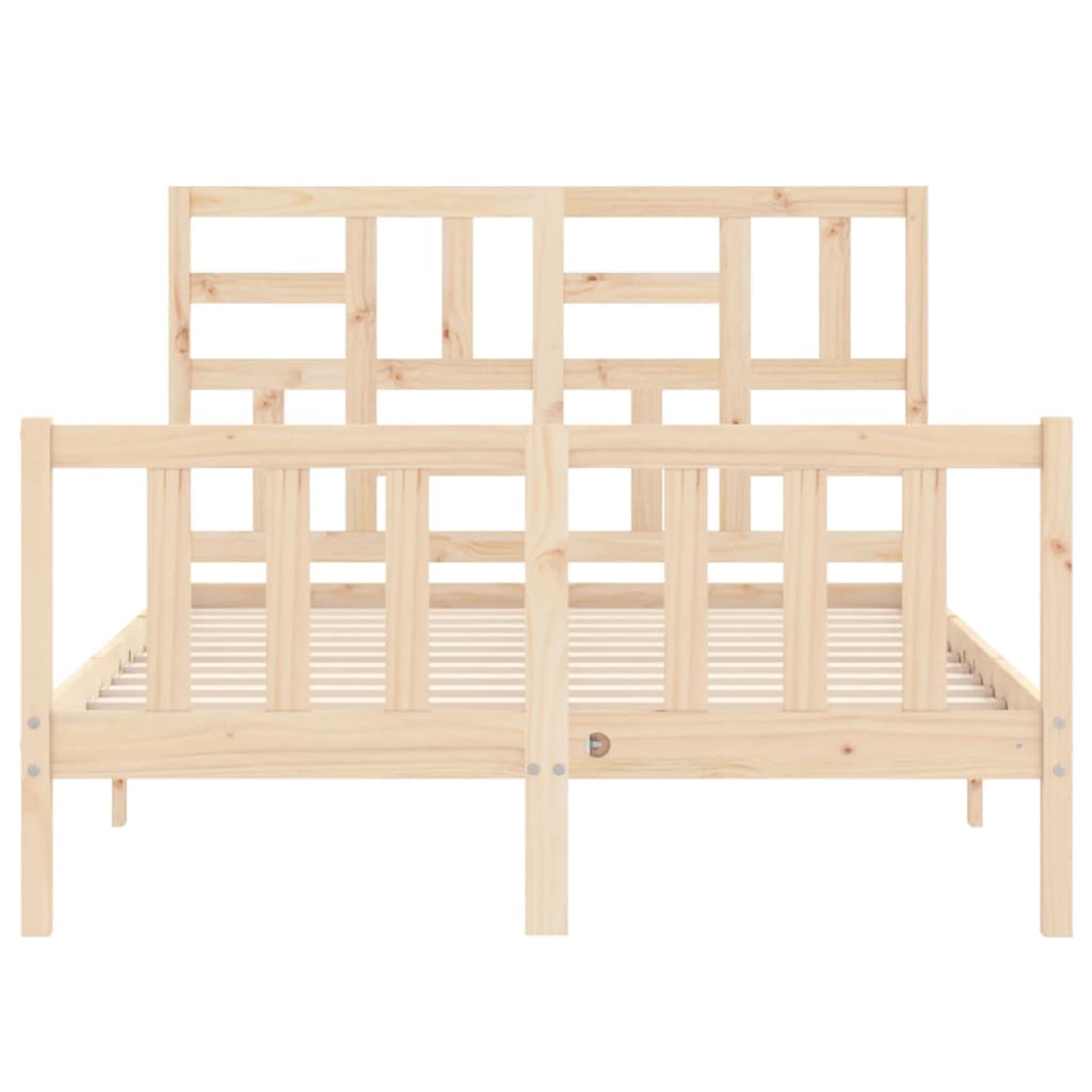 sengeramme uden madras 140x200 cm massivt fyrretræ