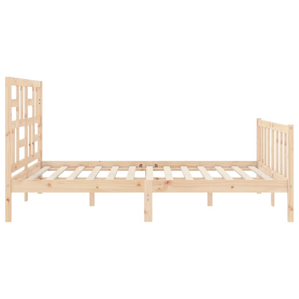 sengeramme uden madras 160x200 cm massivt fyrretræ