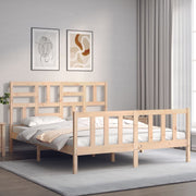sengeramme uden madras 160x200 cm massivt fyrretræ
