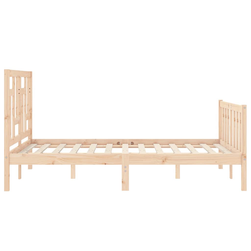 sengeramme uden madras 140x200 cm massivt fyrretræ