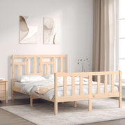 sengeramme uden madras 140x200 cm massivt fyrretræ