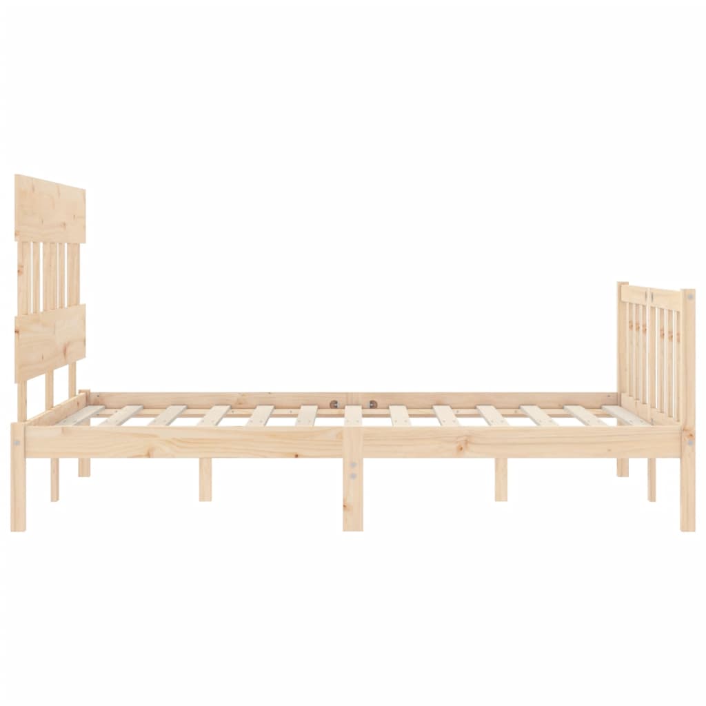 sengeramme uden madras 140x200 cm massivt fyrretræ