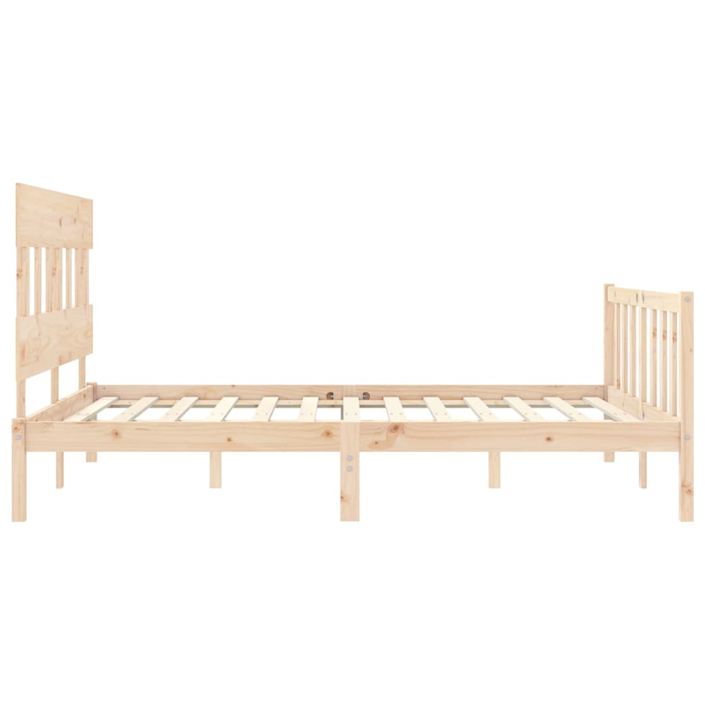 sengeramme uden madras 160x200 cm massivt fyrretræ
