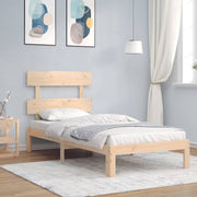 sengeramme med sengegavl Small Single massivt træ
