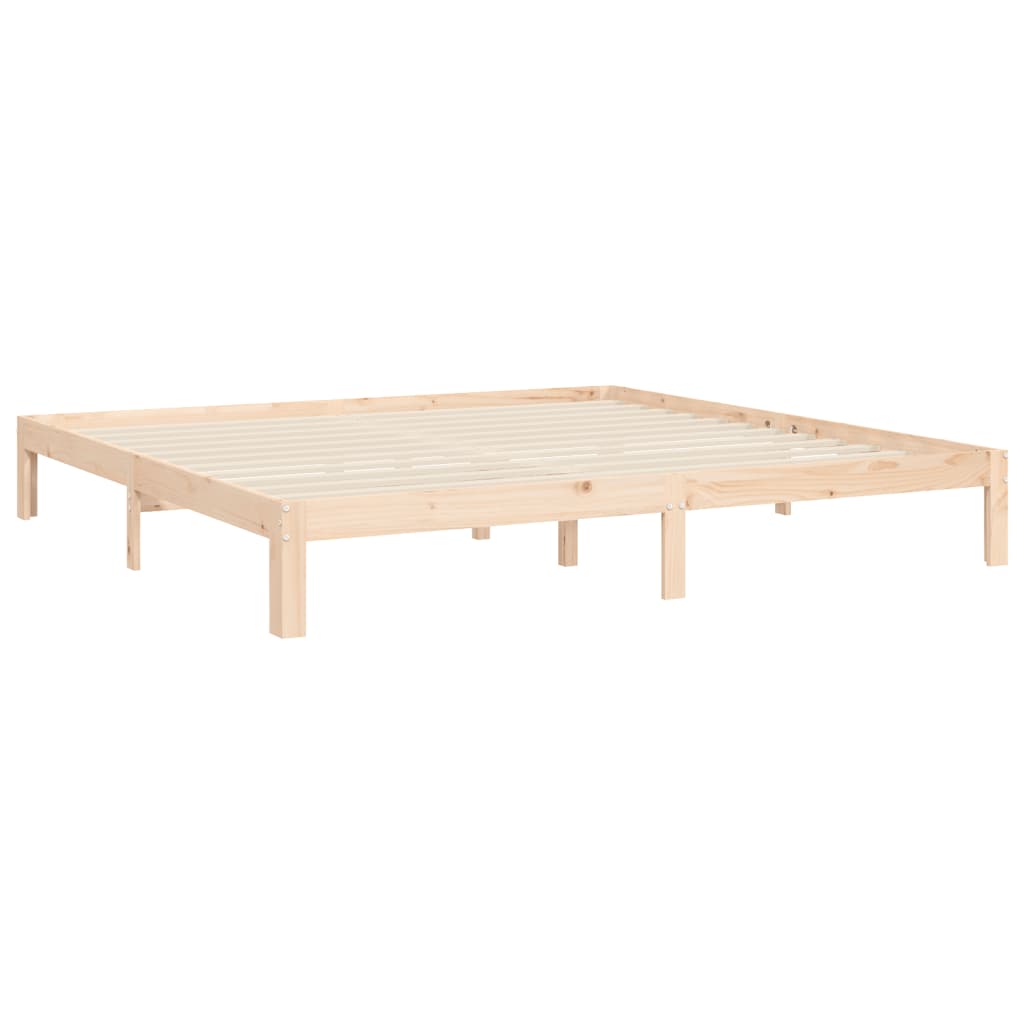 sengeramme uden madras 160x200 cm massivt fyrretræ