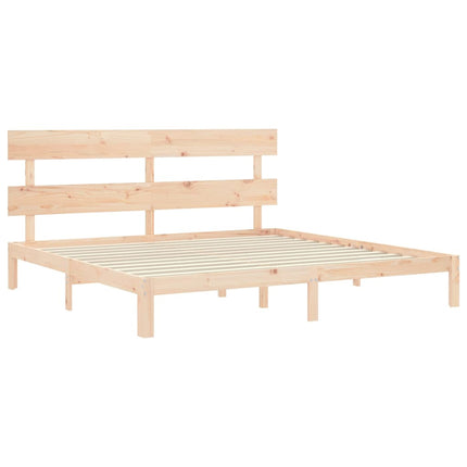 sengeramme med sengegavl Super King Size massivt træ