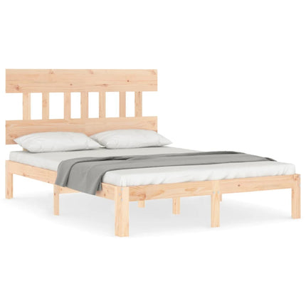 sengeramme med sengegavl Small Double massivt træ